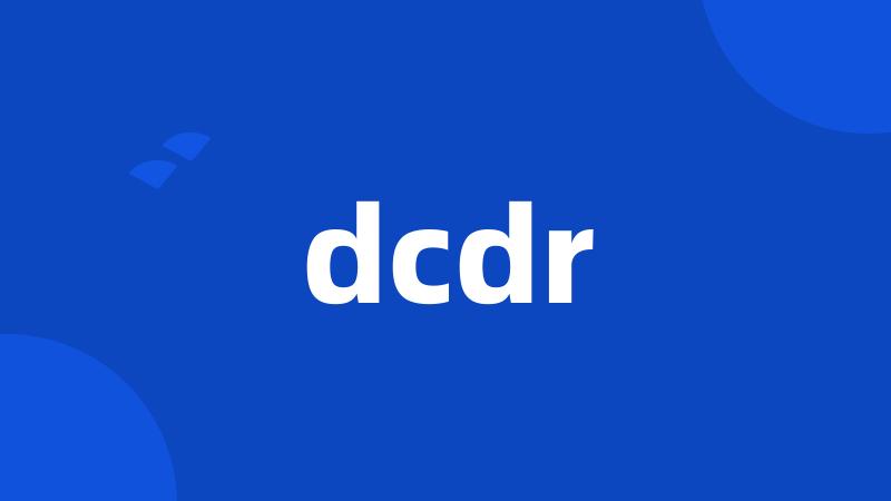 dcdr