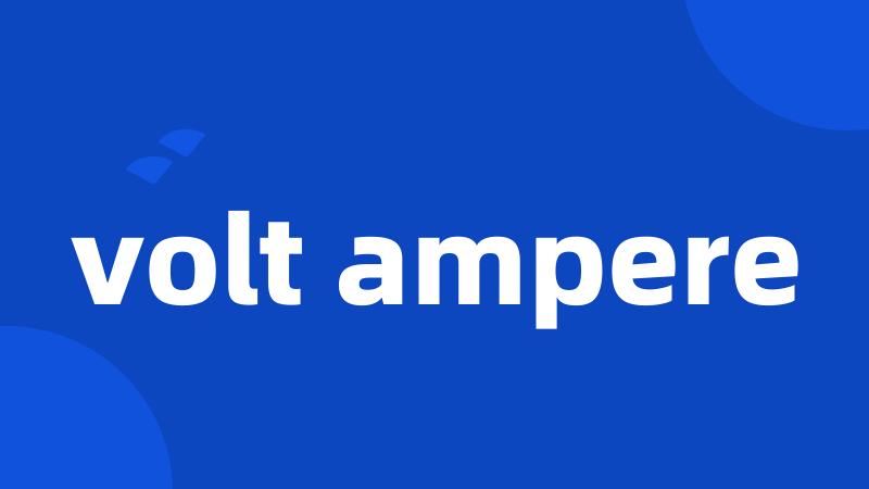 volt ampere