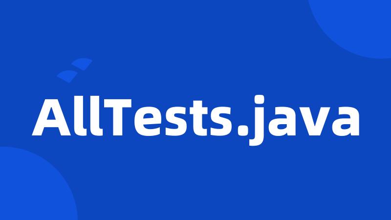 AllTests.java