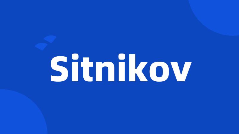 Sitnikov