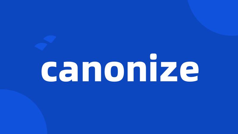 canonize