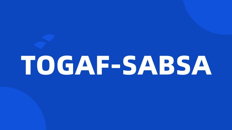 TOGAF-SABSA