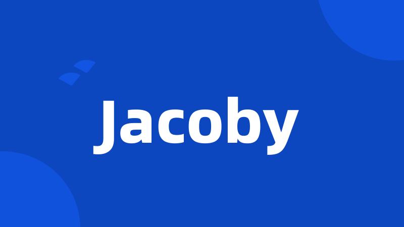 Jacoby