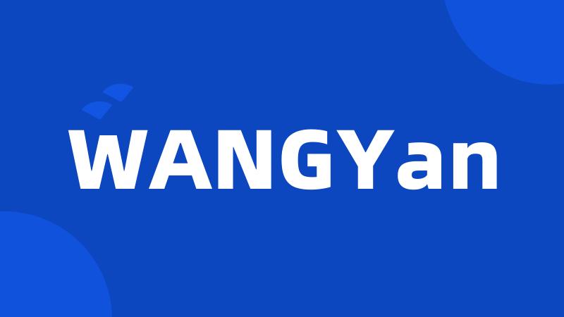 WANGYan