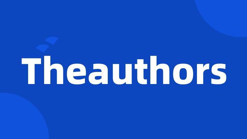 Theauthors