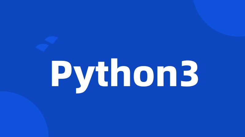 Python3