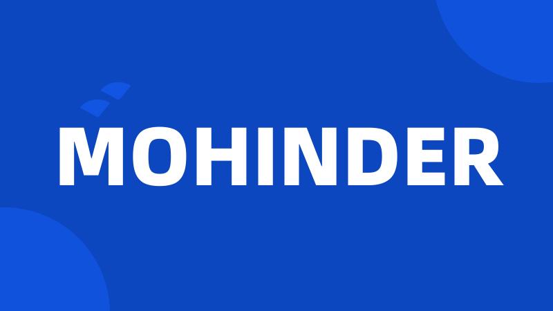 MOHINDER