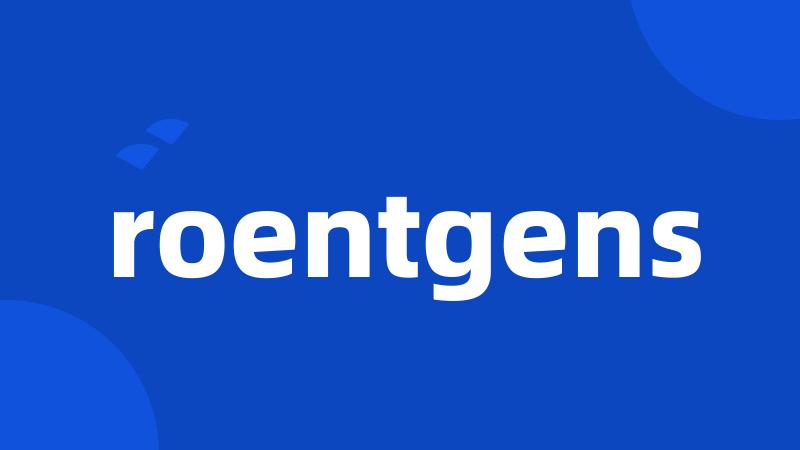 roentgens