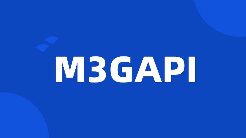 M3GAPI