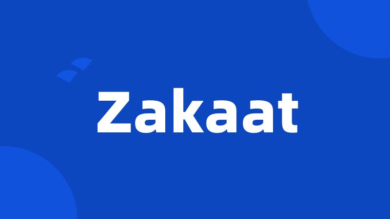 Zakaat