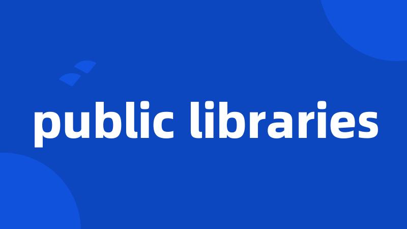 public libraries