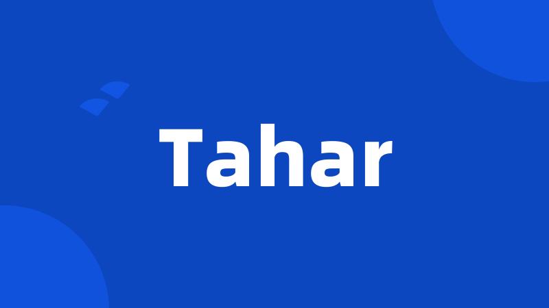 Tahar