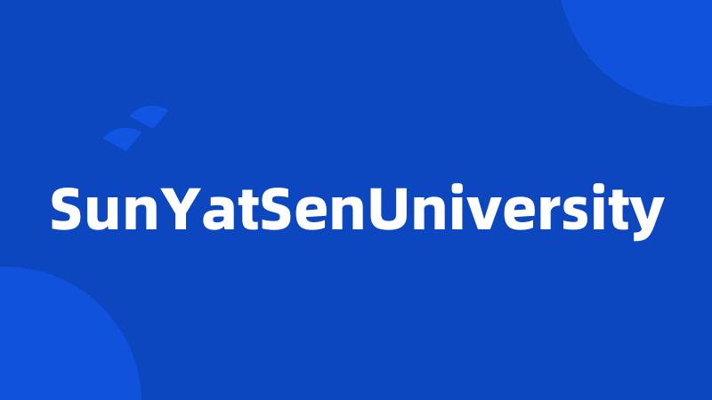 SunYatSenUniversity