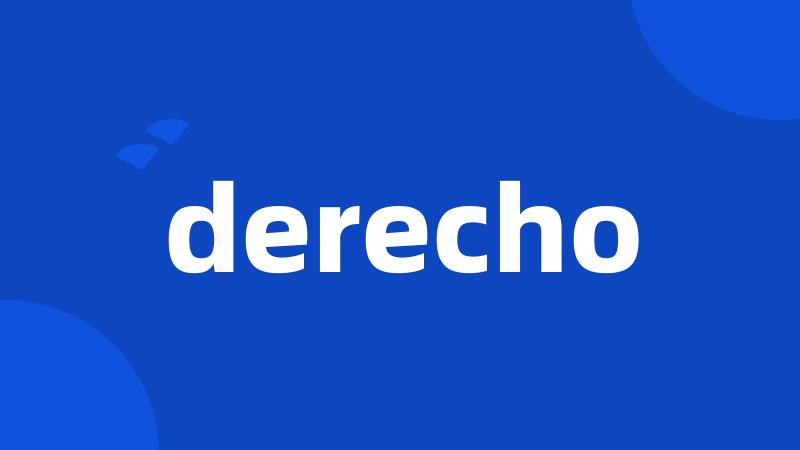 derecho