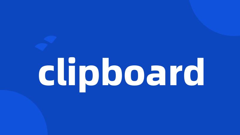 clipboard