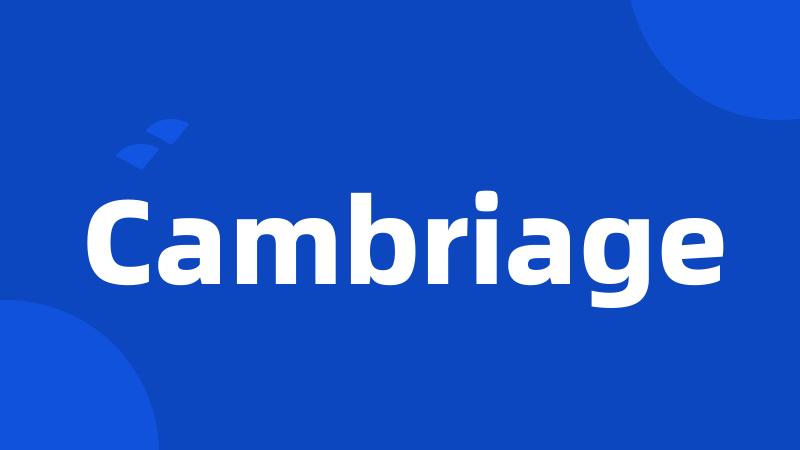 Cambriage