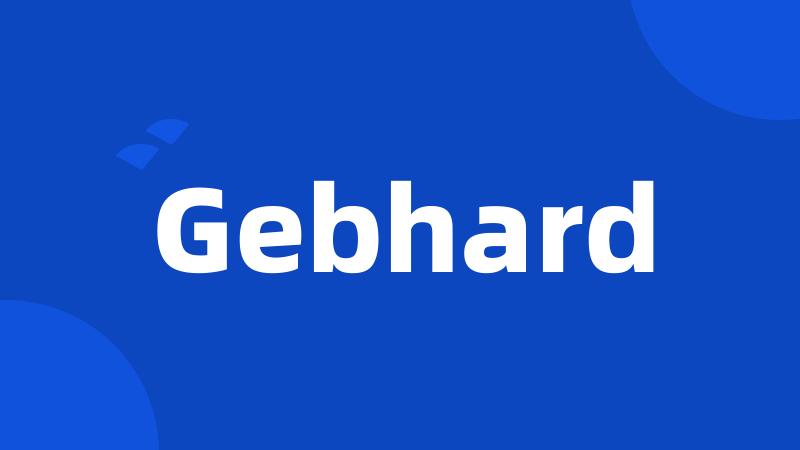 Gebhard