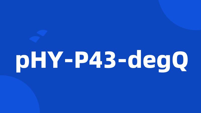 pHY-P43-degQ