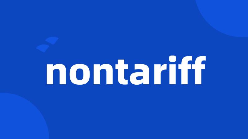 nontariff