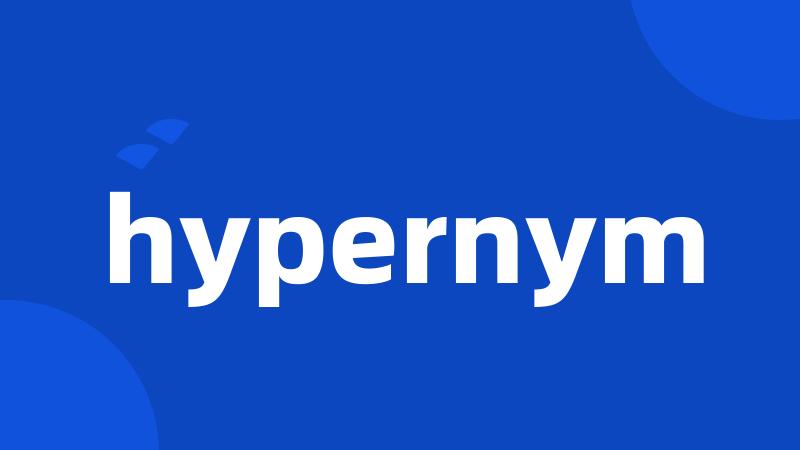 hypernym