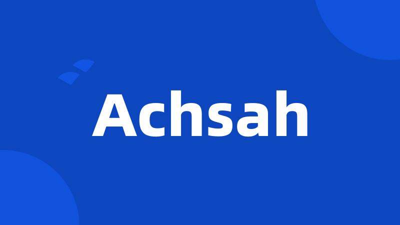 Achsah