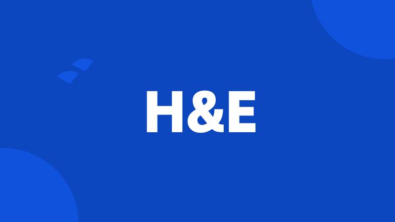 H&E