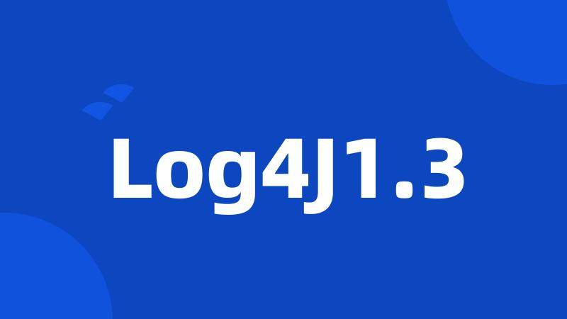 Log4J1.3