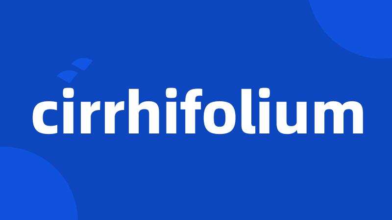 cirrhifolium