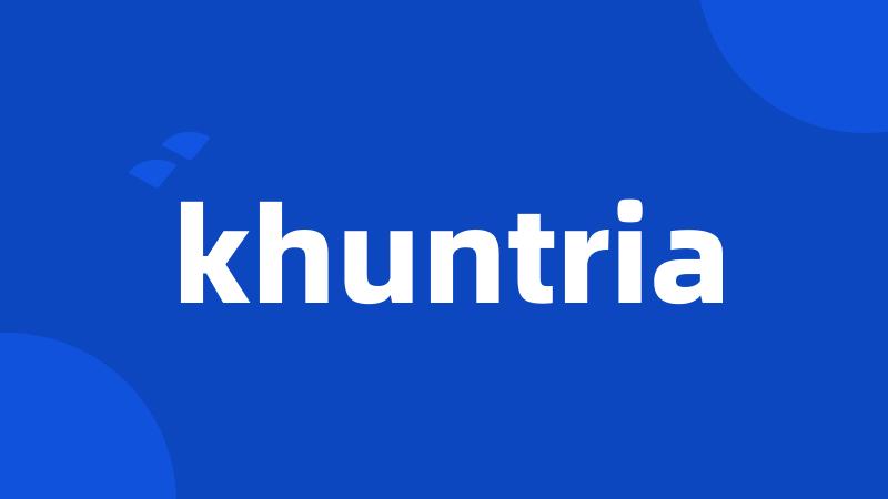 khuntria