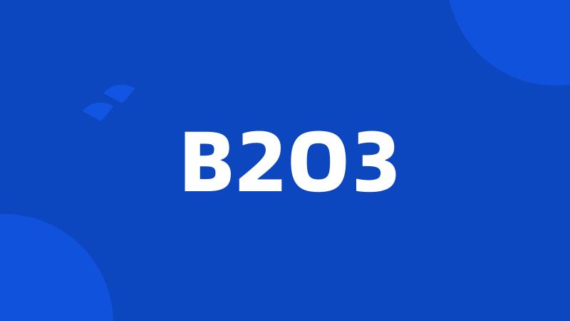 B2O3