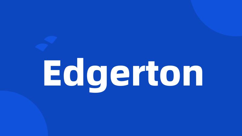 Edgerton