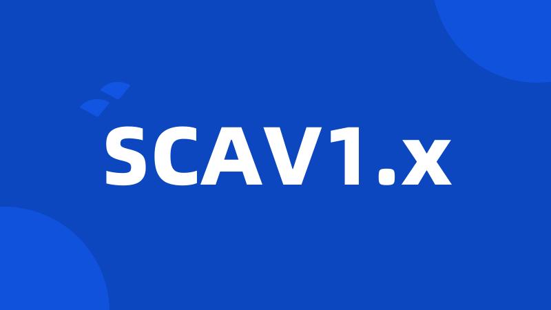 SCAV1.x