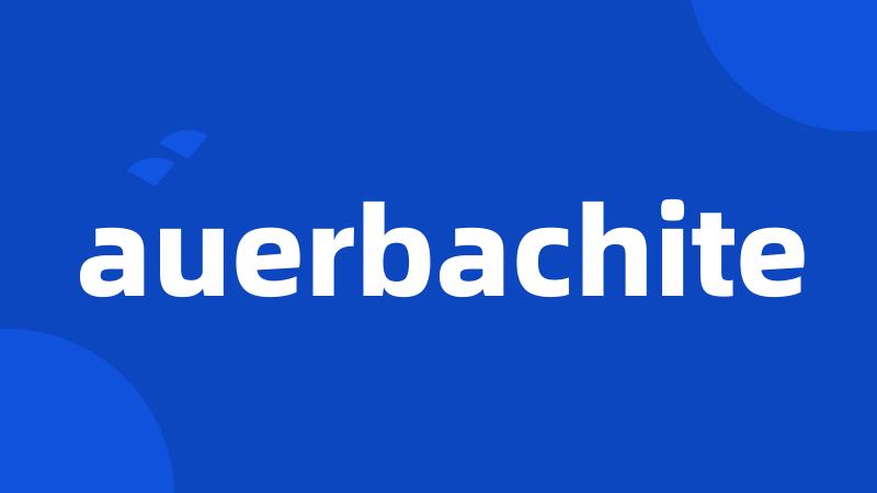 auerbachite