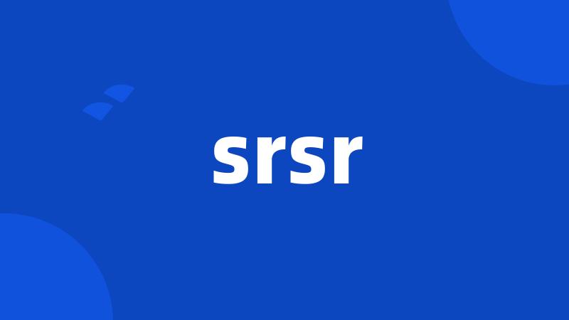 srsr