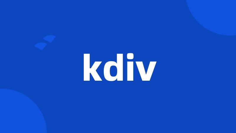 kdiv