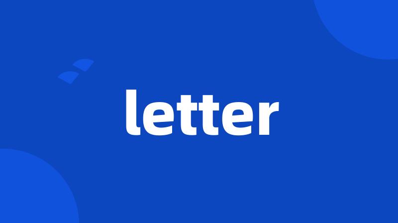 letter