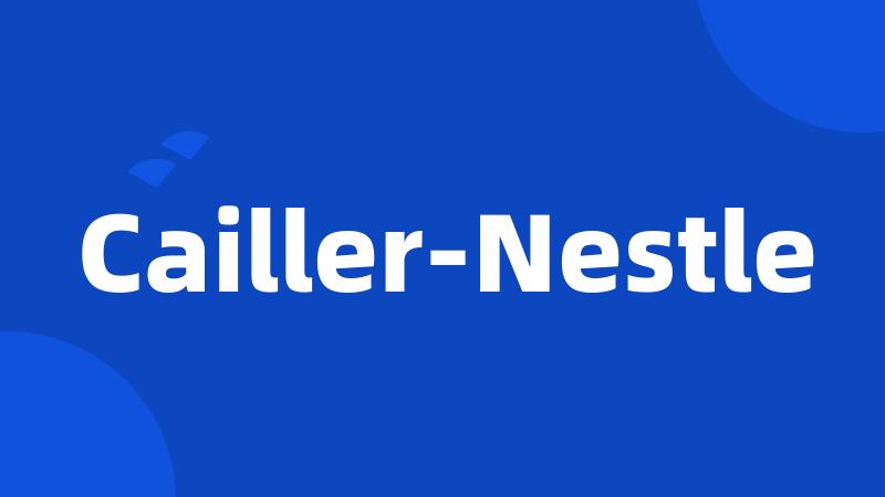 Cailler-Nestle