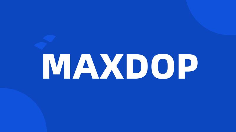 MAXDOP