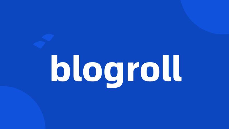 blogroll