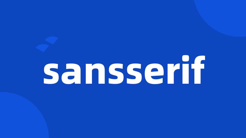 sansserif