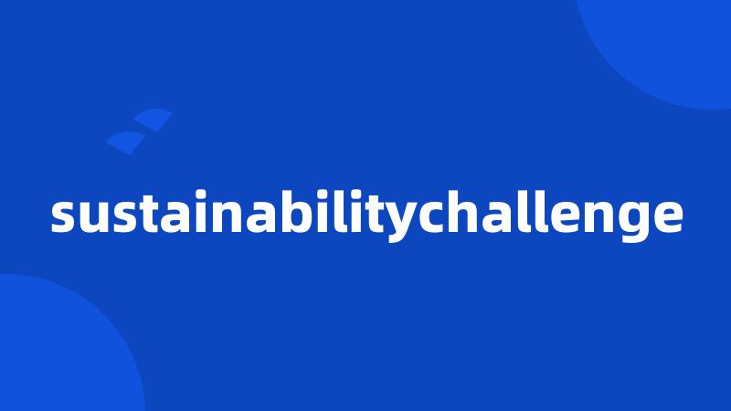 sustainabilitychallenge