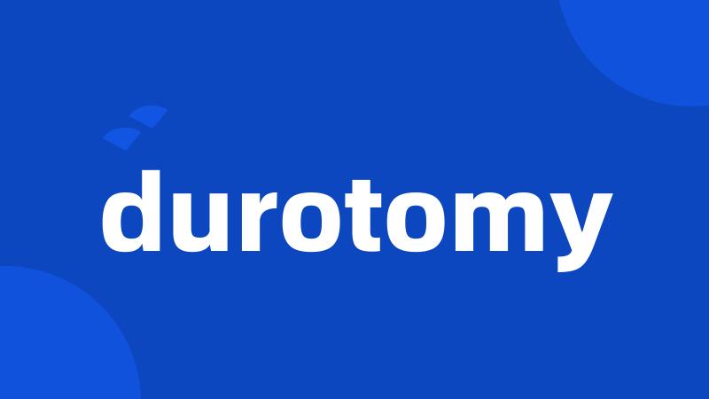 durotomy