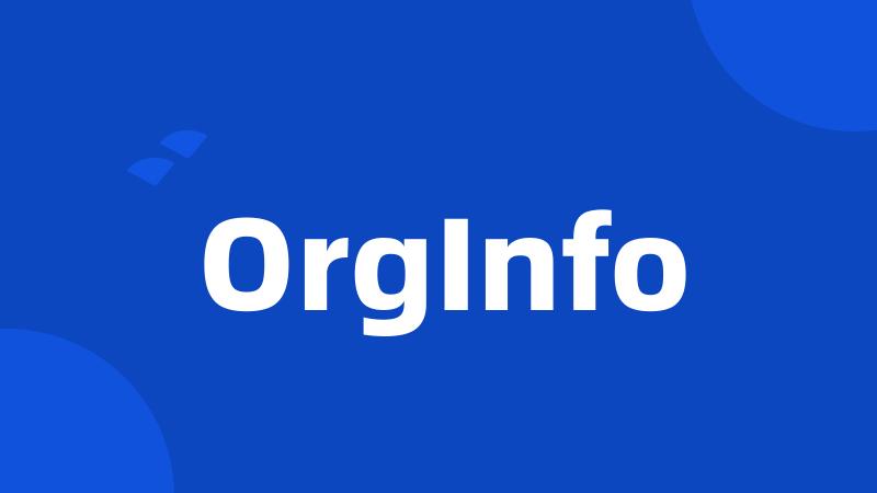 OrgInfo