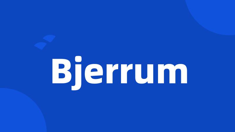 Bjerrum