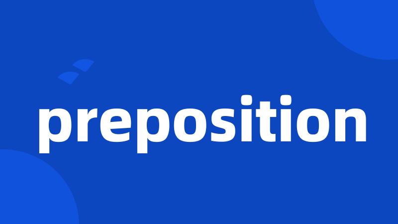 preposition