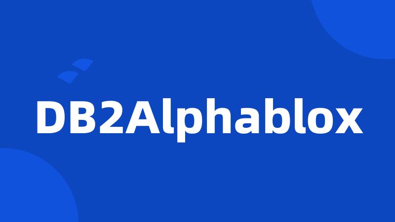 DB2Alphablox