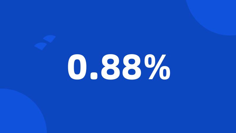 0.88%