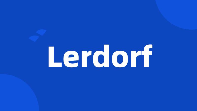 Lerdorf