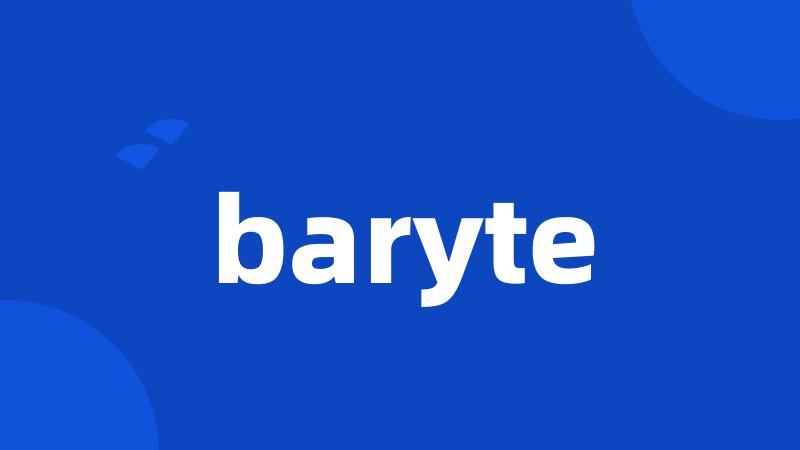 baryte