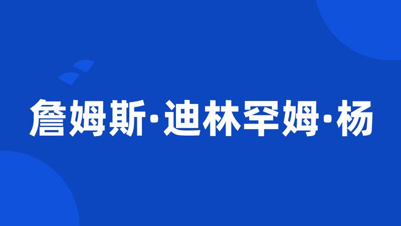 詹姆斯·迪林罕姆·杨